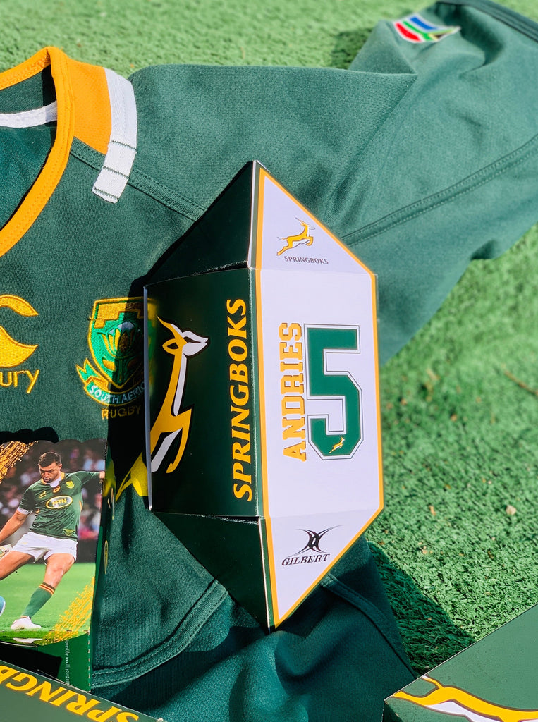 Springbok Rugby Ball Party Boxes - Pack of 12