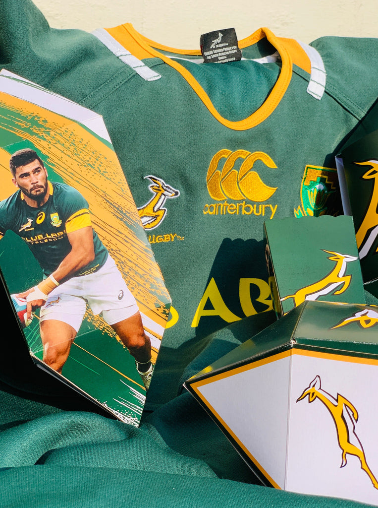 Springbok Rugby Ball Party Boxes - Pack of 12
