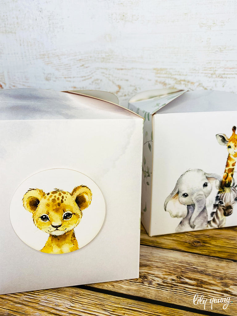 Baby Wild Animals Boxes - Pack of 12