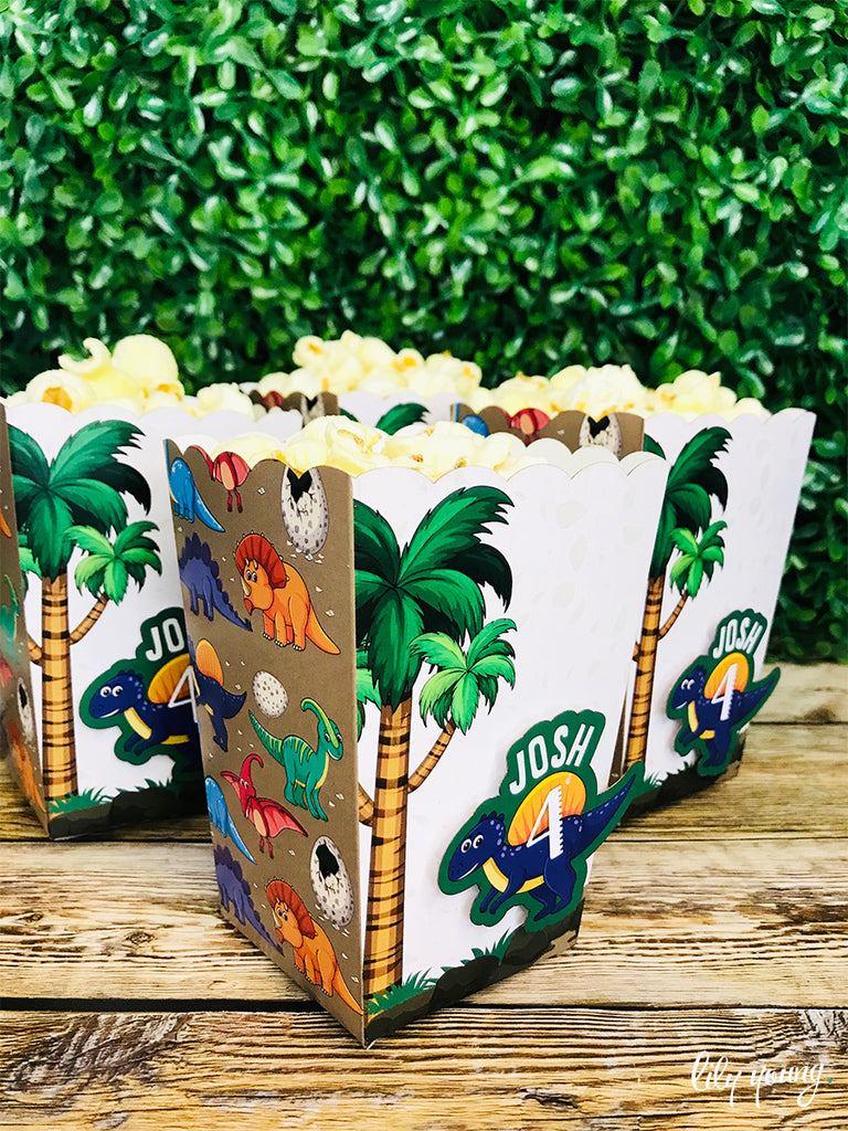 Baby Dino Popcorn boxes - Pack of 12