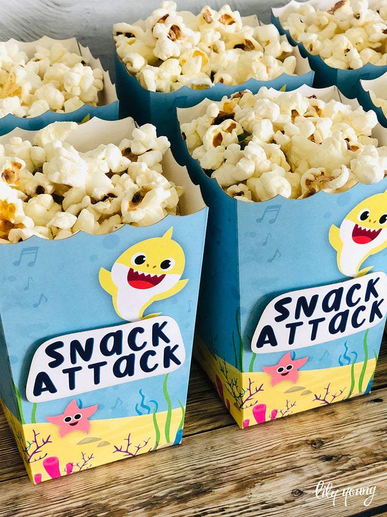 Baby Shark Popcorn boxes - Pack of 12