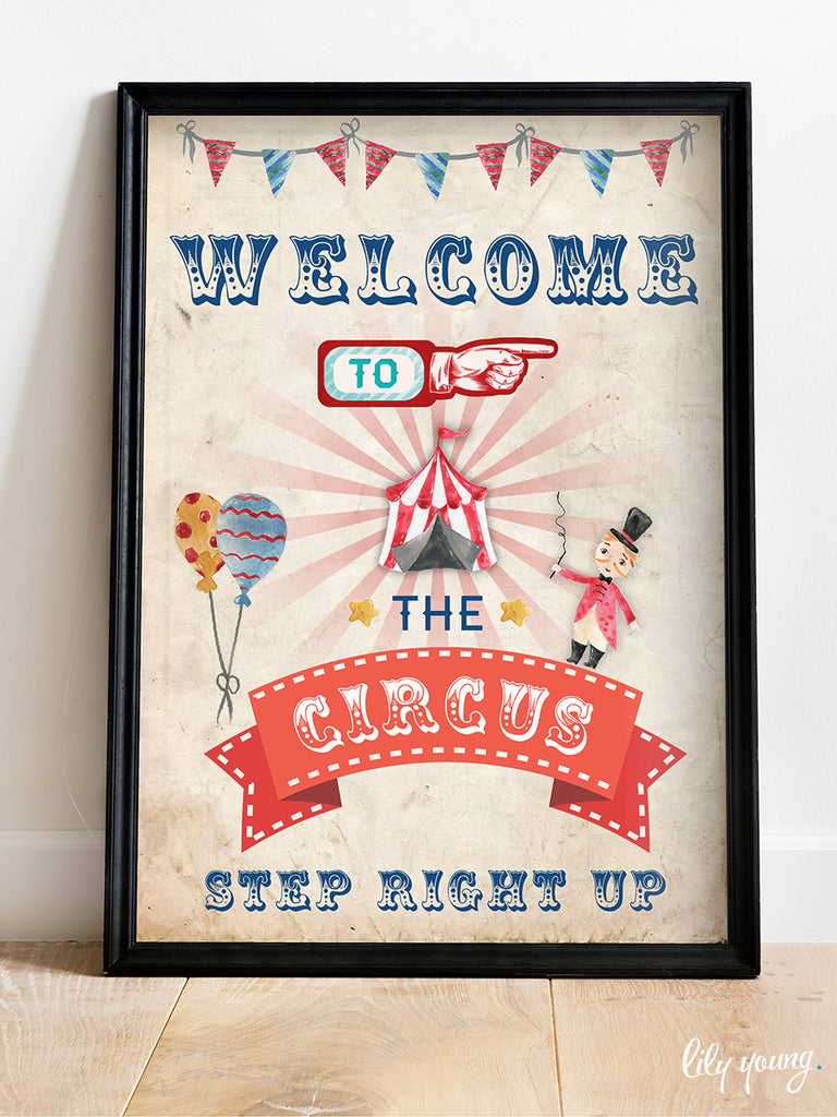 Circus Welcome Sign - Pack of 1