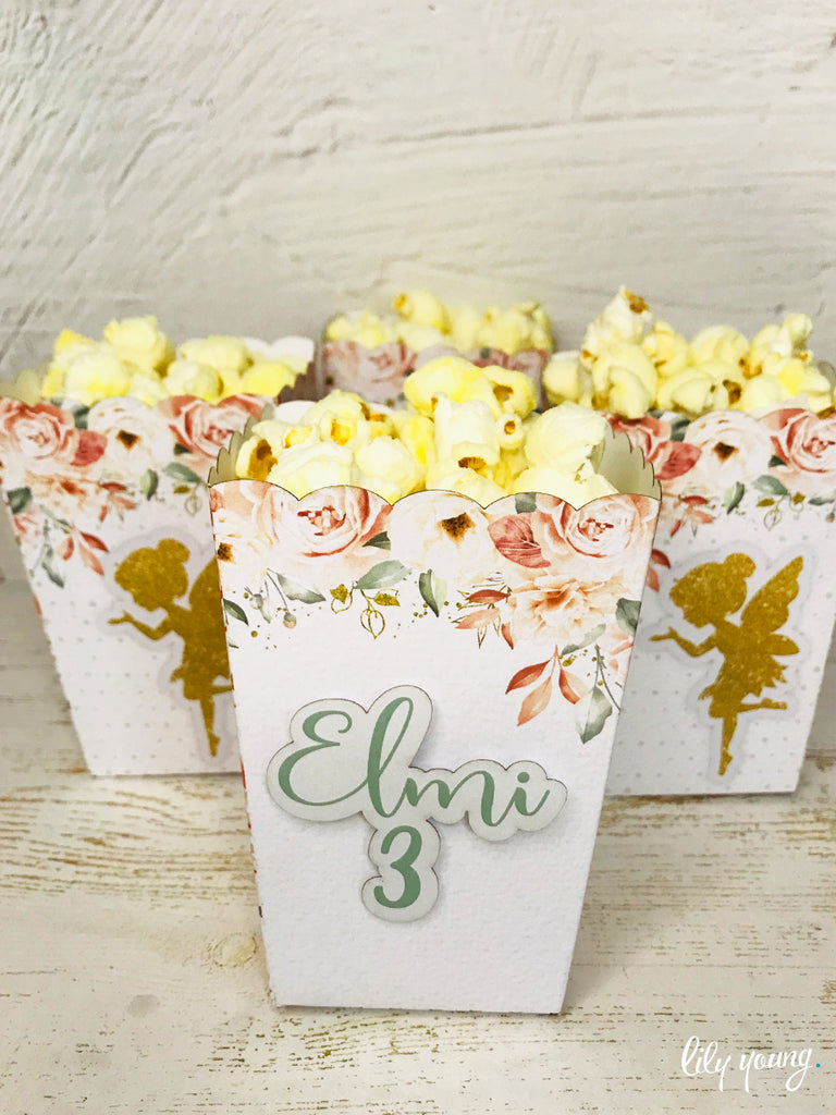 Fairies Popcorn boxes - Pack of 12
