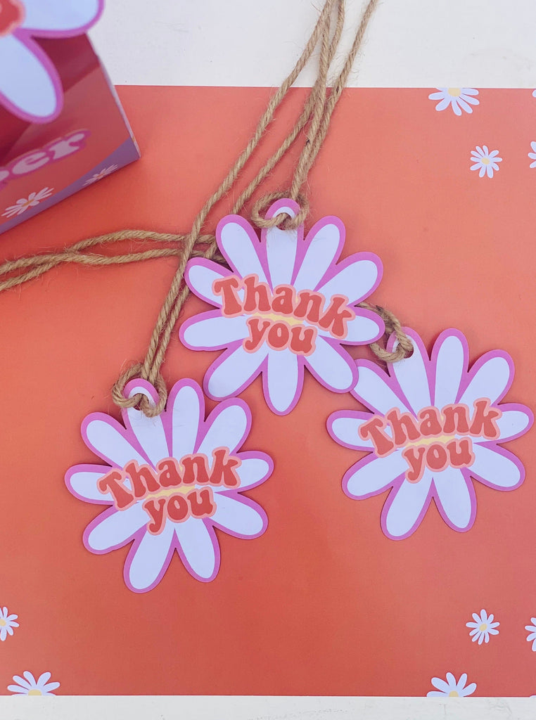 Two Groovy Thank you tag - Pack of 12