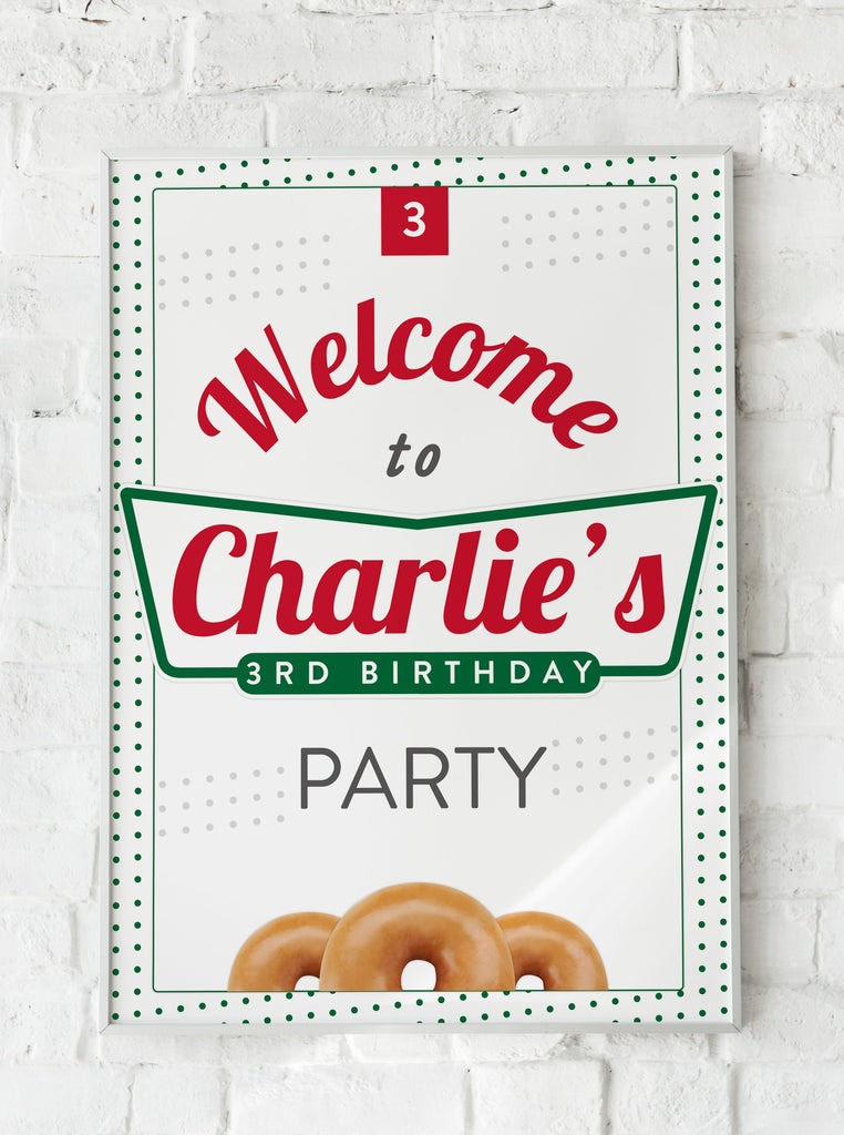 Classic Krispy Kreme Welcome Sign - Pack of 1