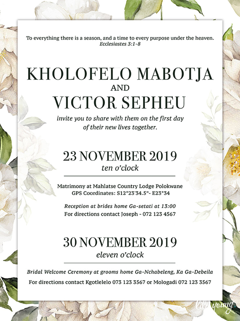 Kholofelo Online Invitation
