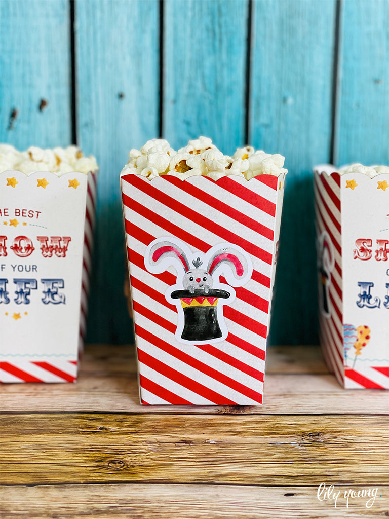 Circus Popcorn boxes - Pack of 12