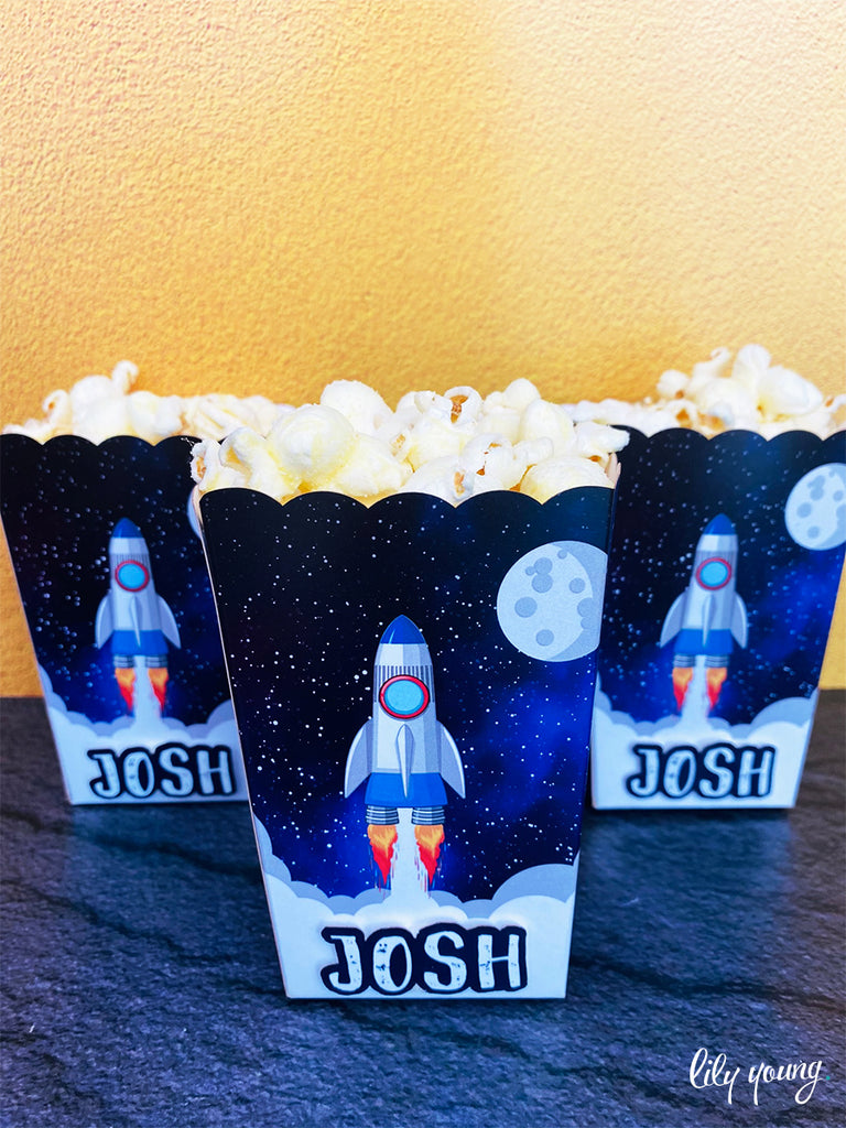 Space Popcorn boxes - Pack of 12