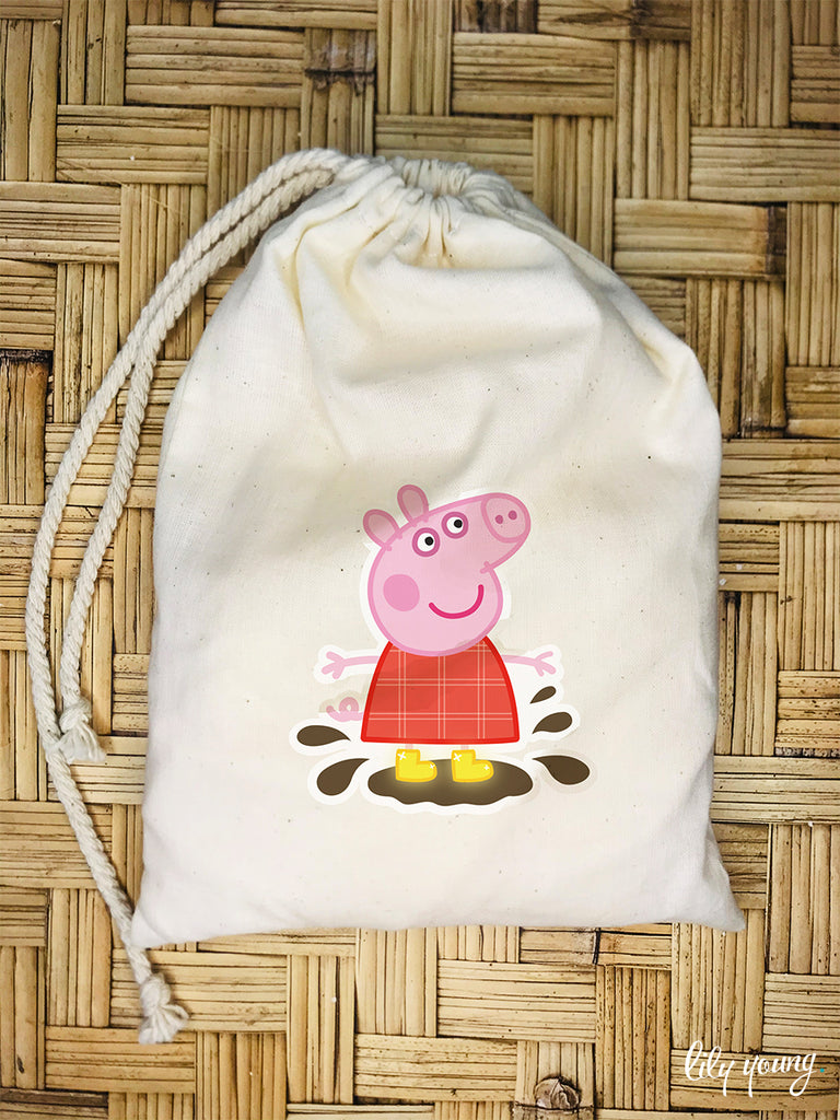 Peppa Pig Draw string Bags - Pack of 12