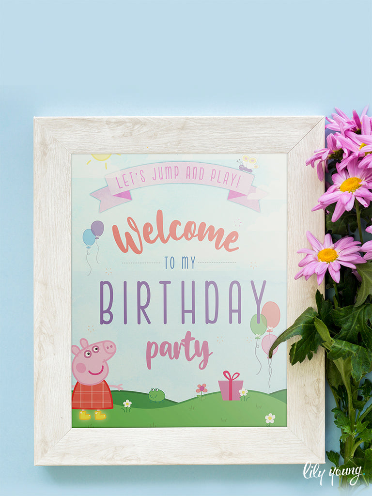 Peppa Pig Welcome Sign - Pack of 1