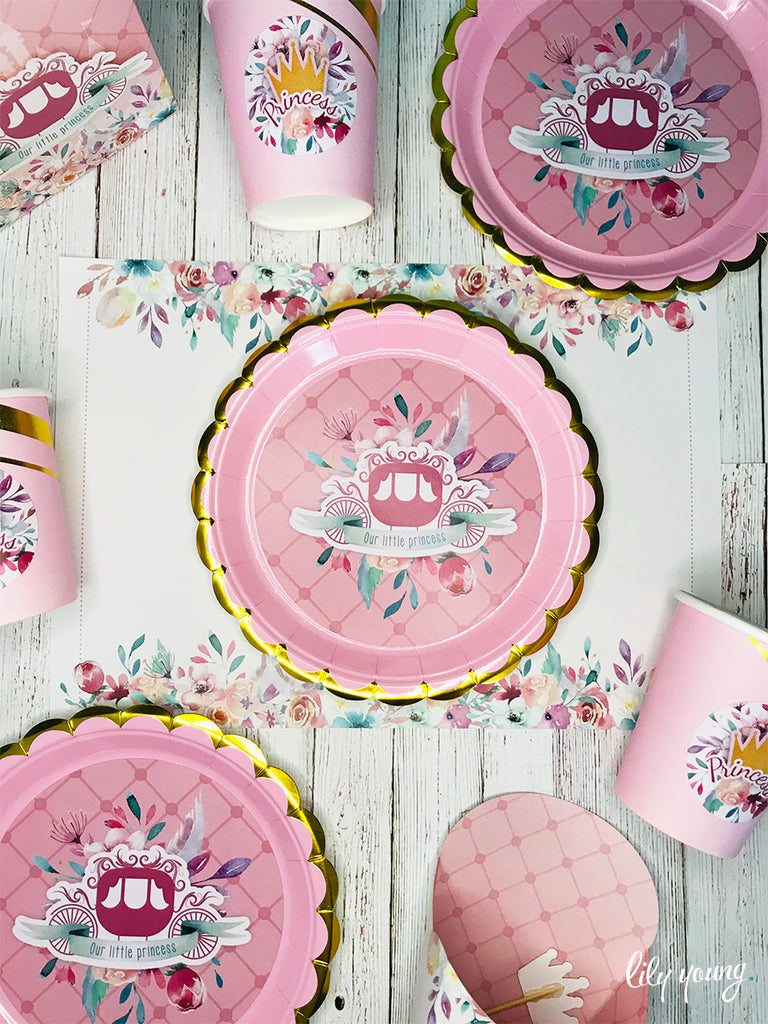 Princess Paper Cup with Sticker - Pack of 12
