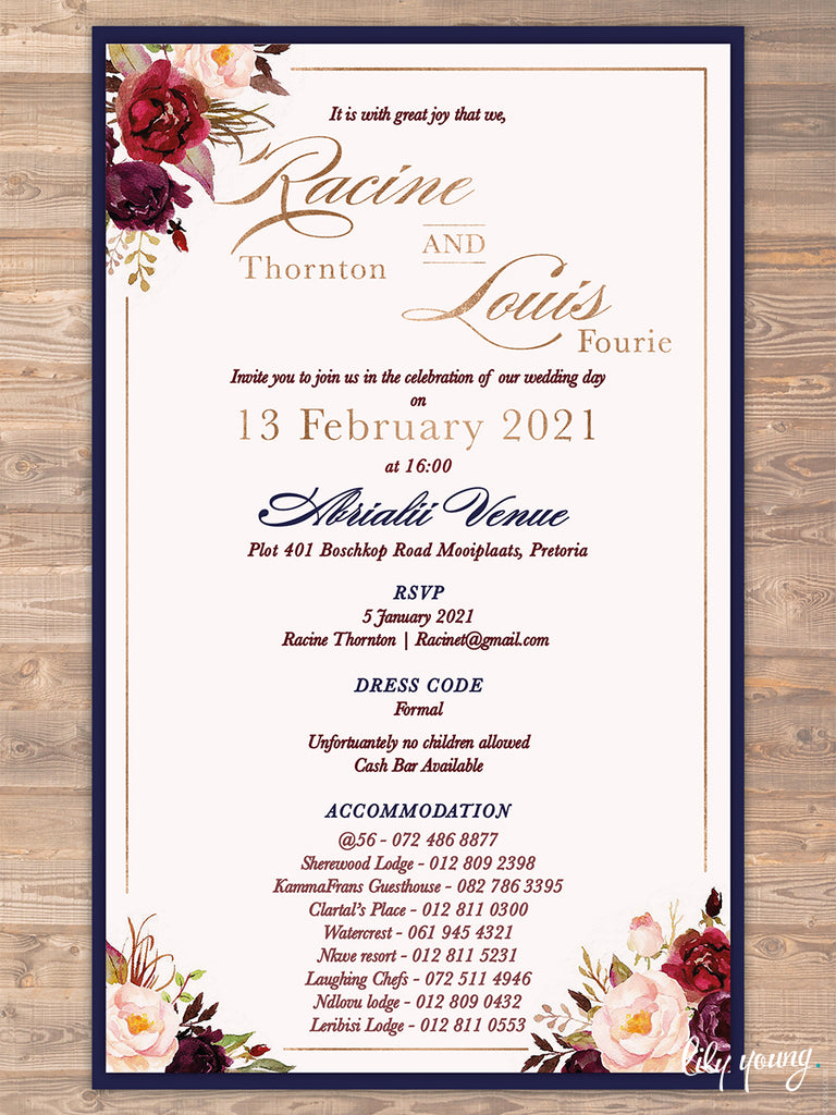 Racine Online Invitation
