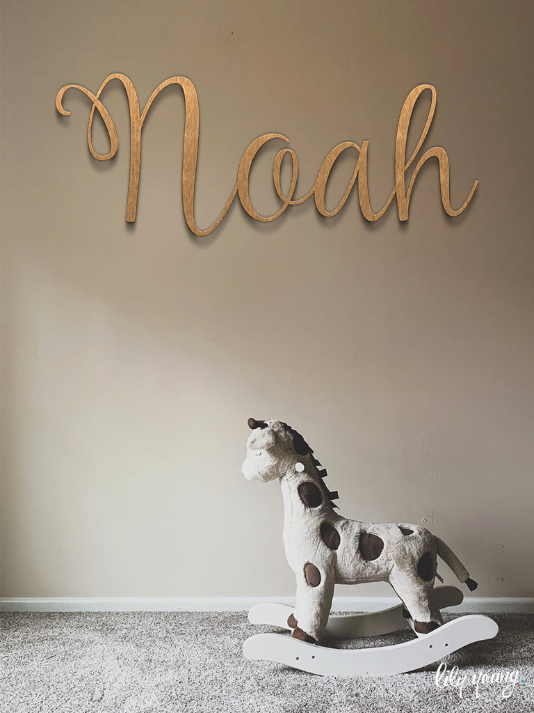 Personalised Wooden Name Sign - Amelia
