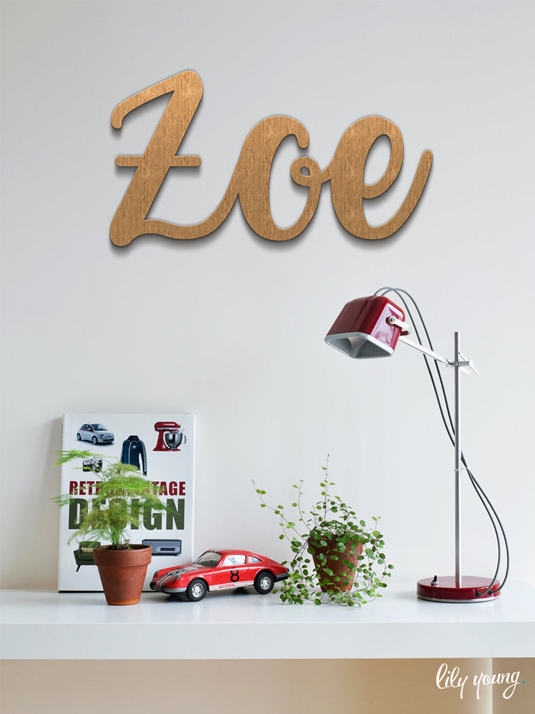 Personalised Wooden Name Sign - Phoenix