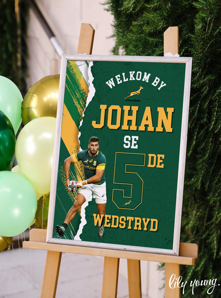 Springbok Rugby Welcome Sign - Pack of 1