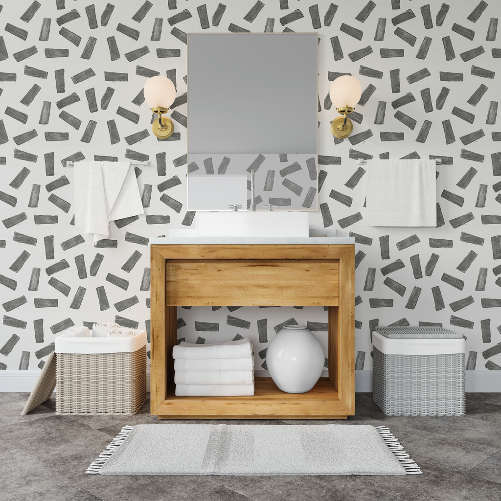 Sprinkled with Grey Wall Paper