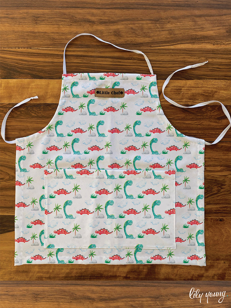 Little Chef - Dino Kids Apron - Pack of 1