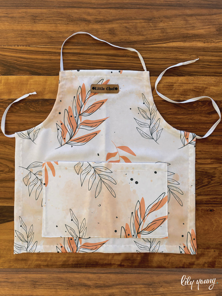 Little Chef - Autumn Leaves Kids Apron - Pack of 1
