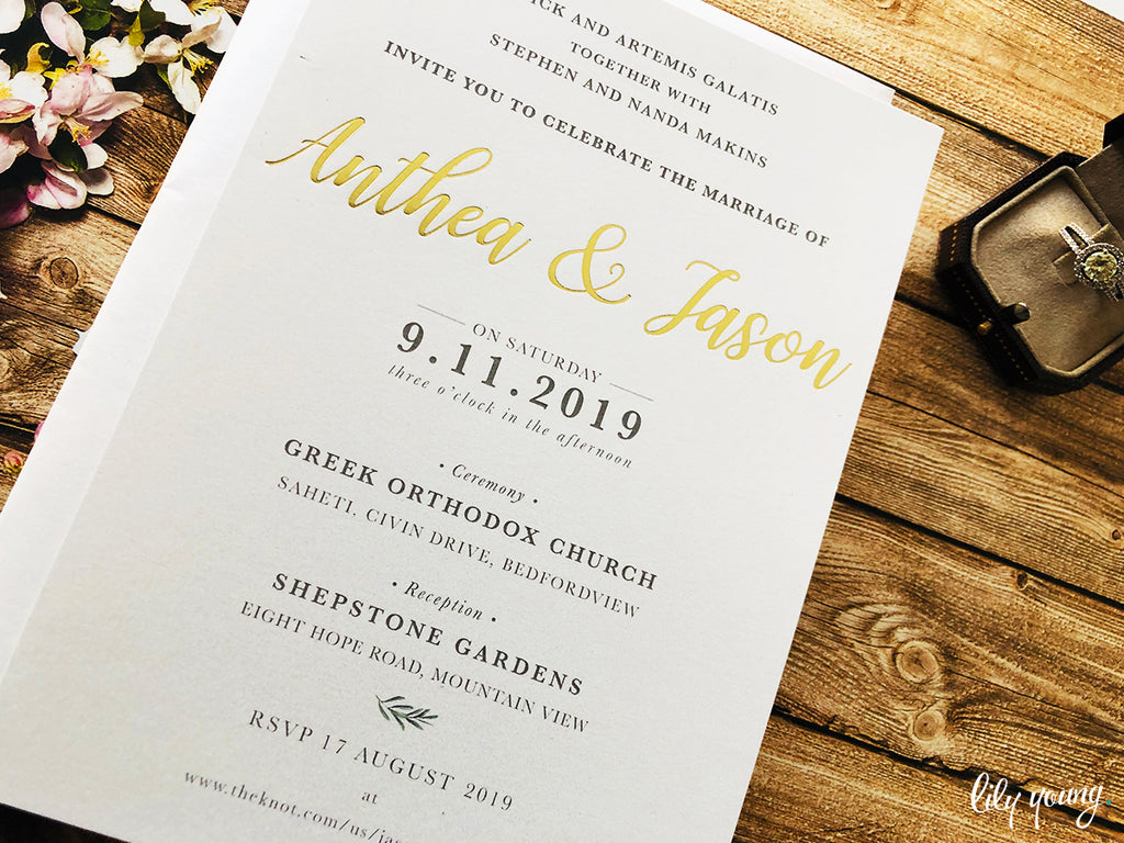 Anthea Printed Invitation Suite
