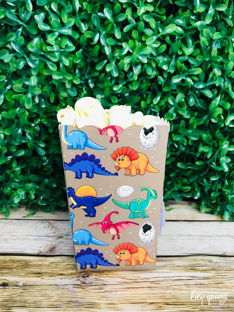 Baby Dino Popcorn boxes - Pack of 12
