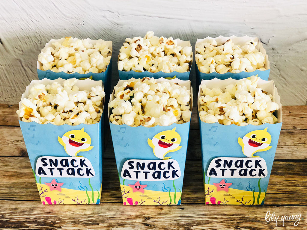 Baby Shark Popcorn boxes - Pack of 12