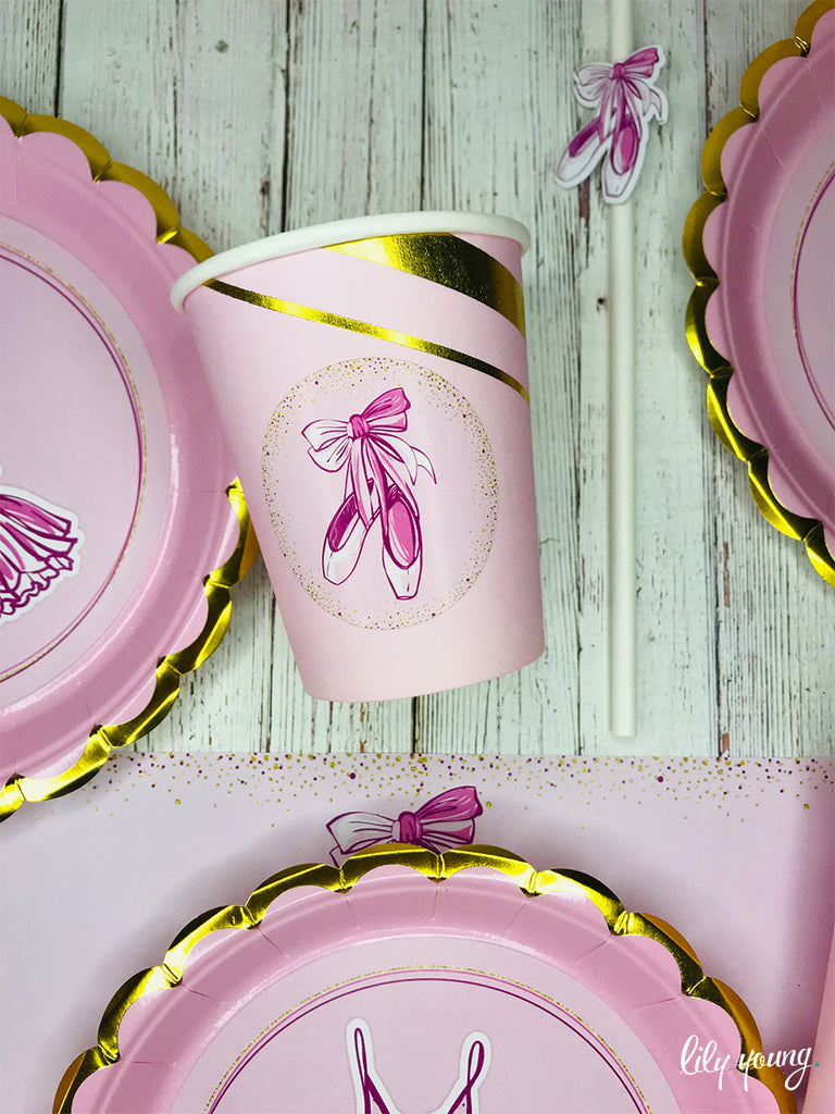 Ballerina Paper Cup with Sticker - Pack of 12