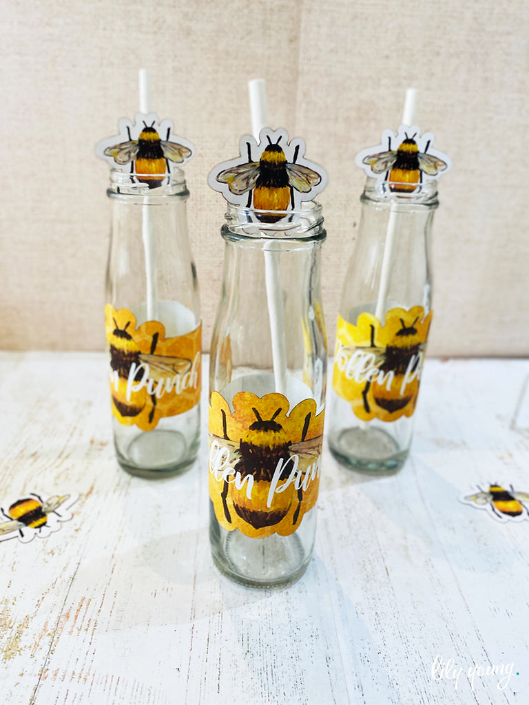 Bee Labels set - Pack of 12