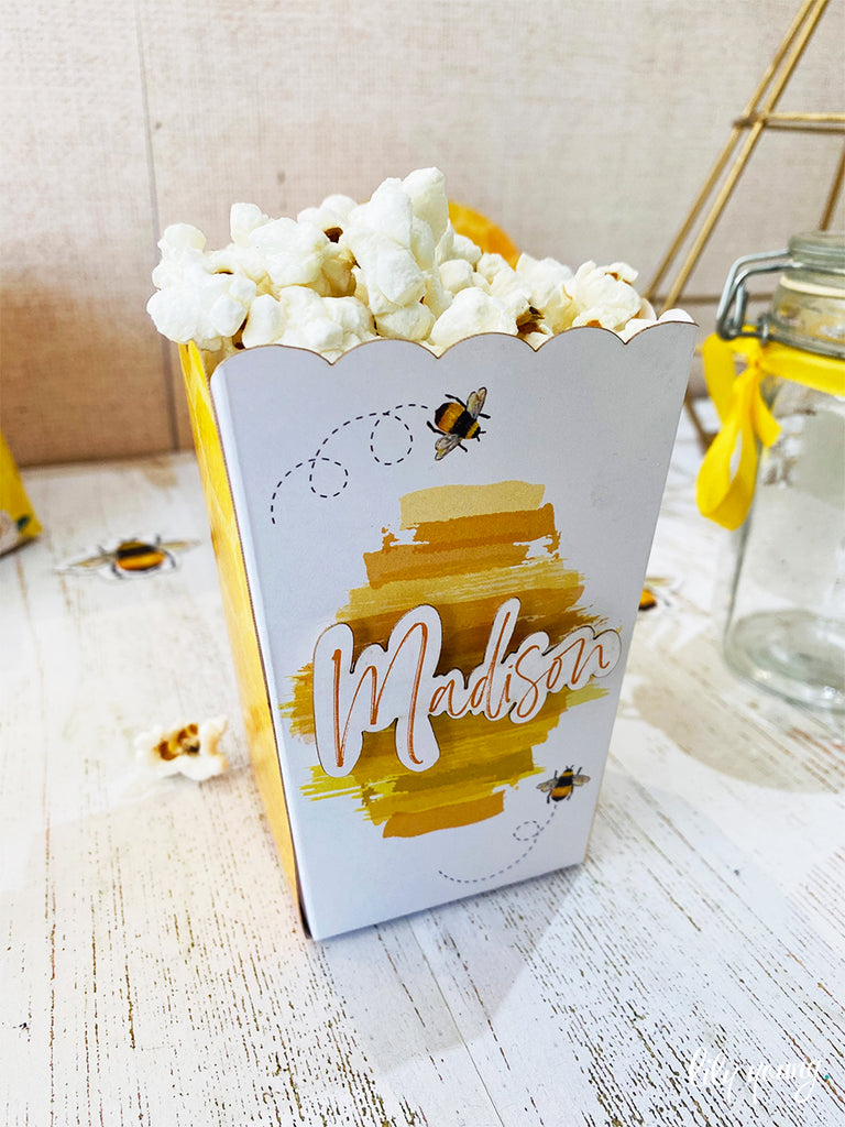 Bee Small Popcorn boxes - Pack of 12