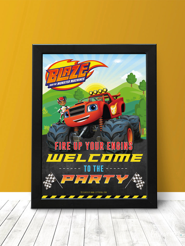 Blaze Welcome Sign - Pack of 1