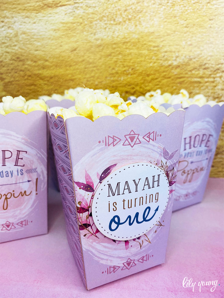 Boho Popcorn boxes - Pack of 12