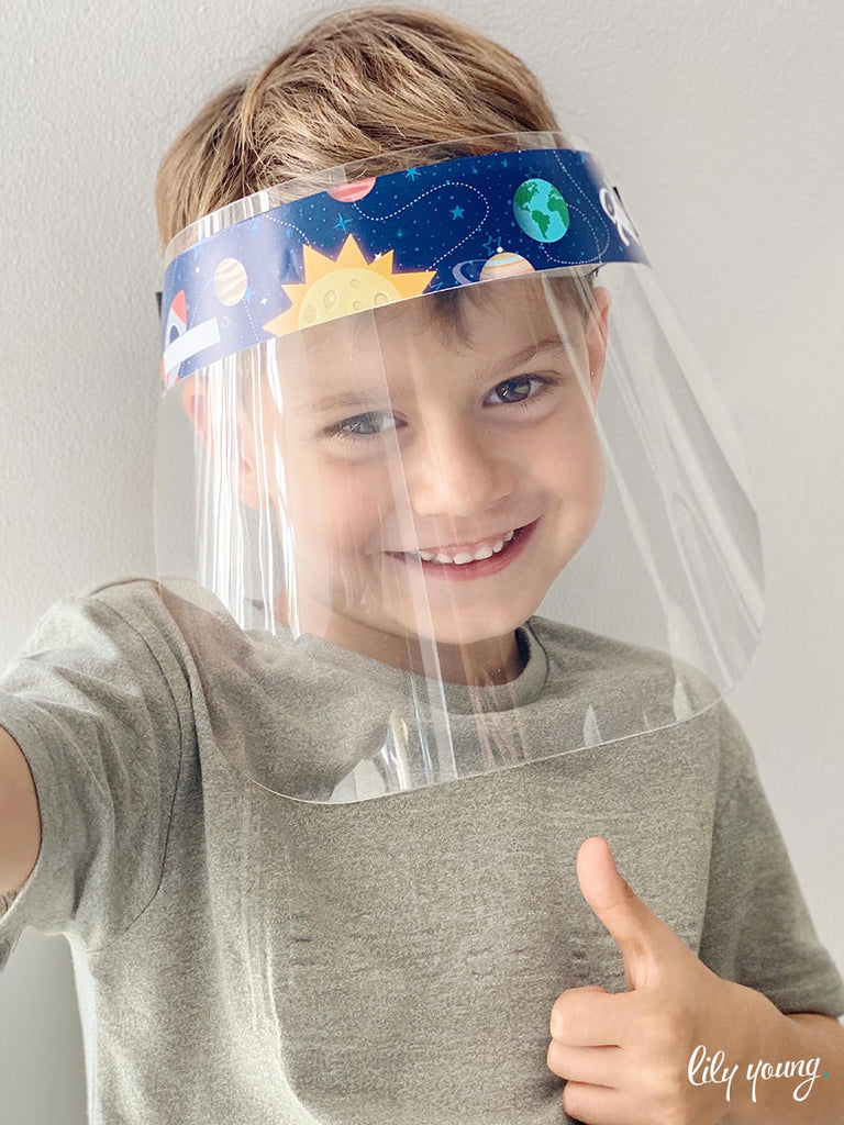 Space/Sea Boy Face shields (Pack of 2)