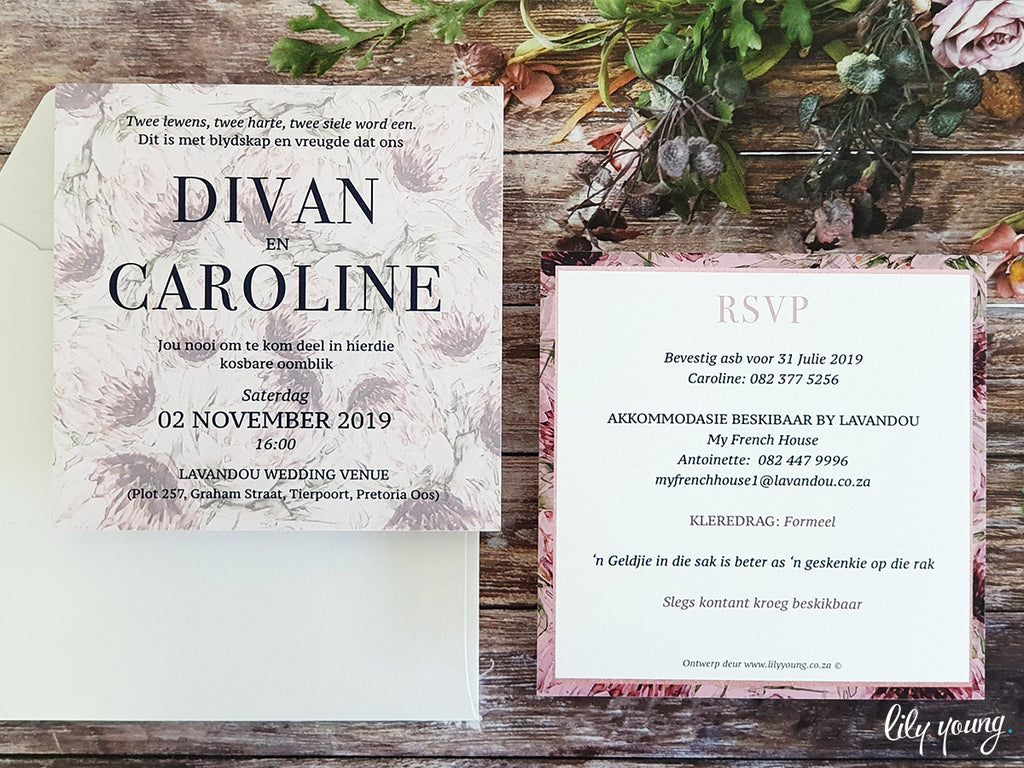 Caroline Printed Invitation Suite