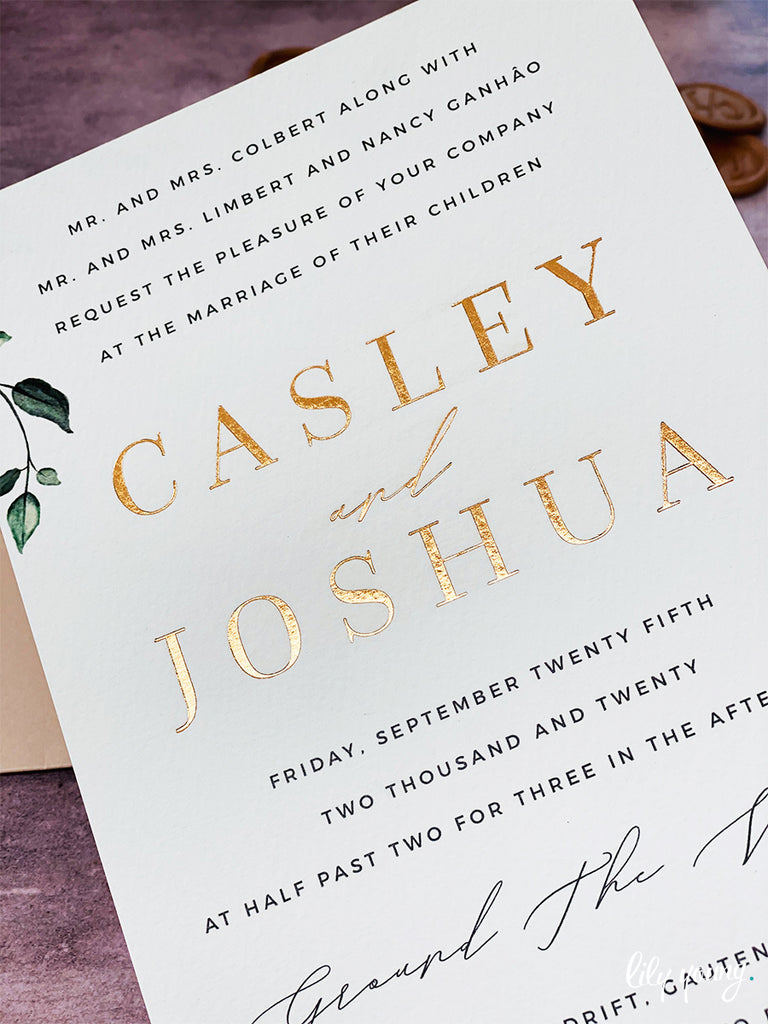 Casley Printed Invitation Suite