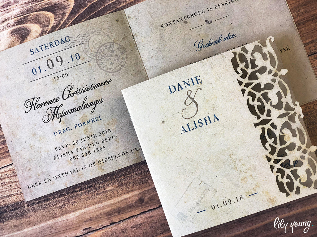 Danie Printed Invitation Suite