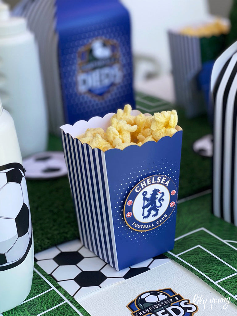 Chelsea Soccer Popcorn boxes - Pack of 12