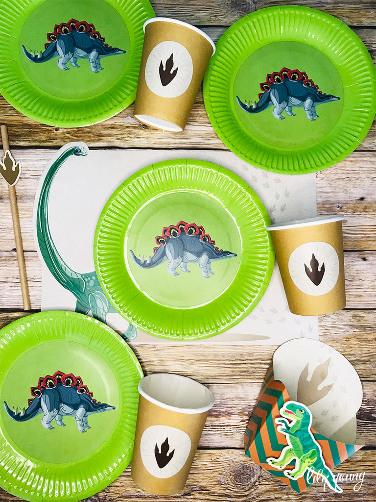 Dinosaur Paper Cup with Sticker - Pack of 12