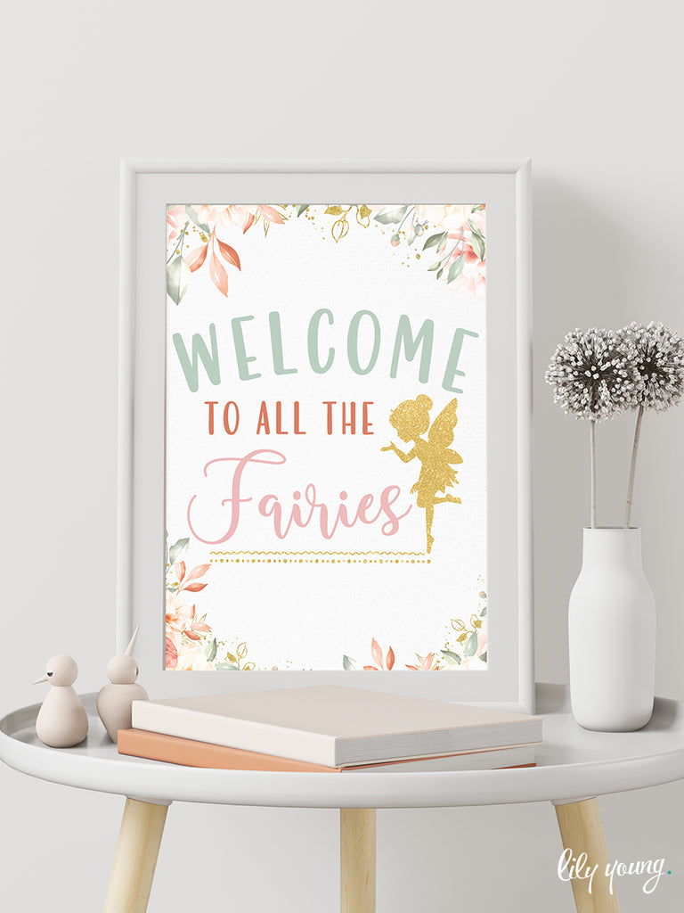 Fairies Welcome Sign - Pack of 1