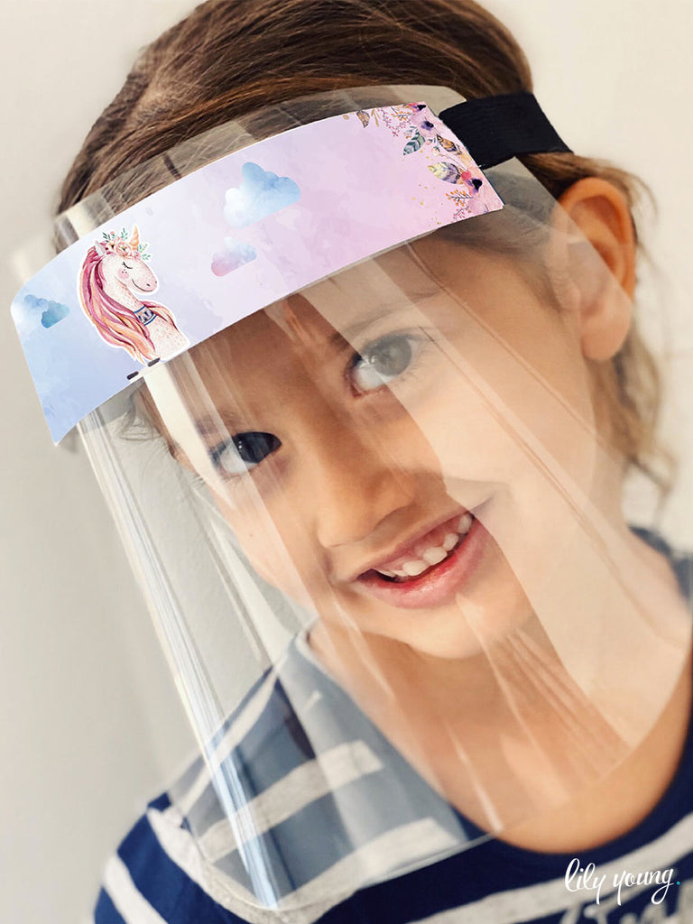 Princess/Floral Girl Face shields (Pack of 2)