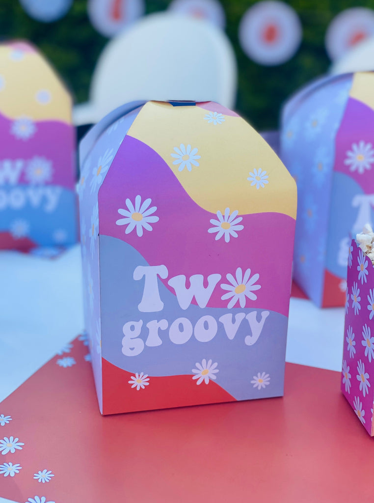 Two Groovy Party Boxes - Pack of 12