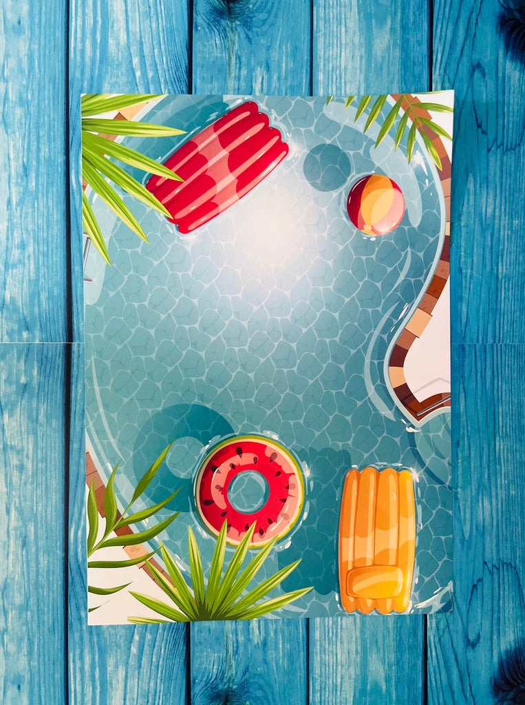 Pool Party Under plate - Pack of 12