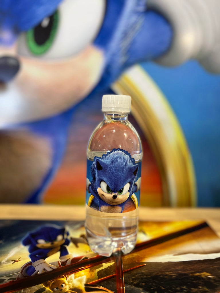 Sonic Water Bottle Labels - Pack of 12