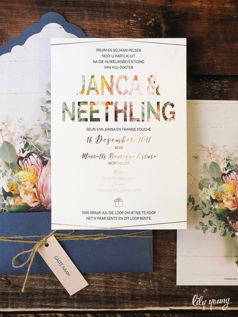 Janca Printed Invitation Suite
