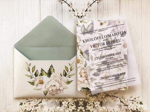 Kholofelo Printed Invitation Suite