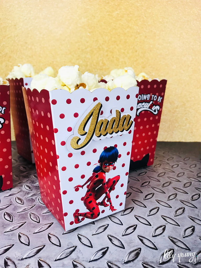 Ladybug & Cat Noir Popcorn boxes - Pack of 12