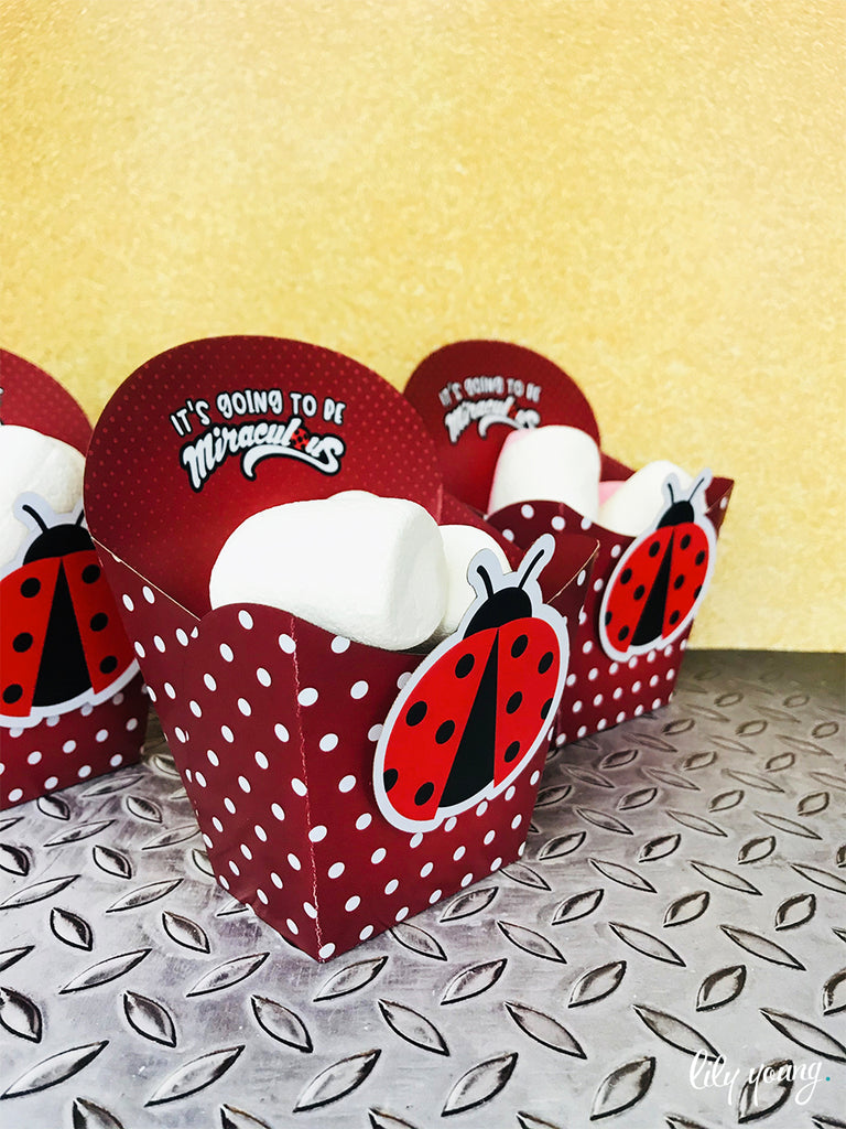 Ladybug & Cat Noir Snack Bowls - Pack of 12