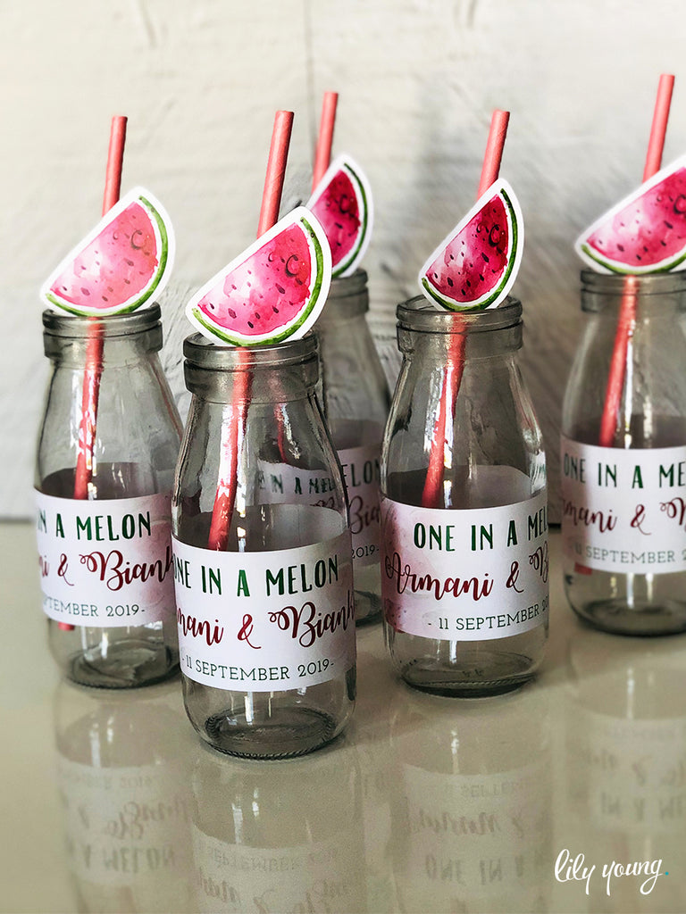 One in a Melon Labels set - Pack of 12