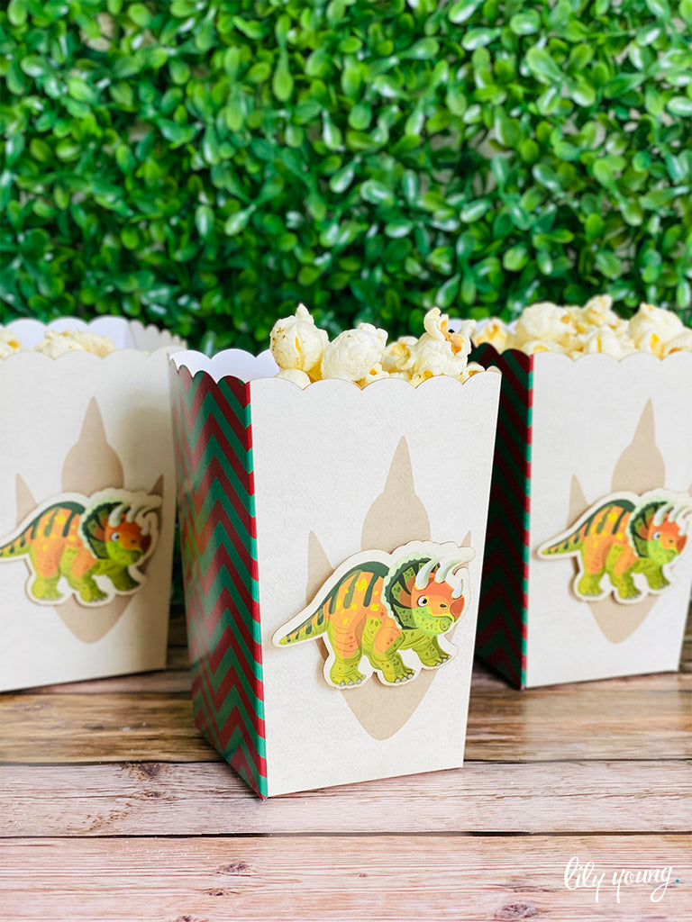Dinosaur Popcorn boxes - Pack of 12