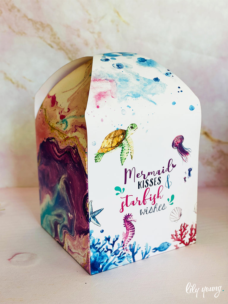 Mermaid Large Party Boxes - Pack of 12