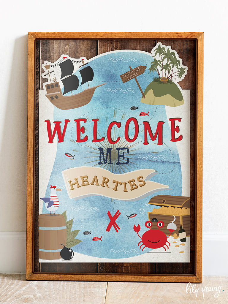 Pirate Welcome Sign - Pack of 1