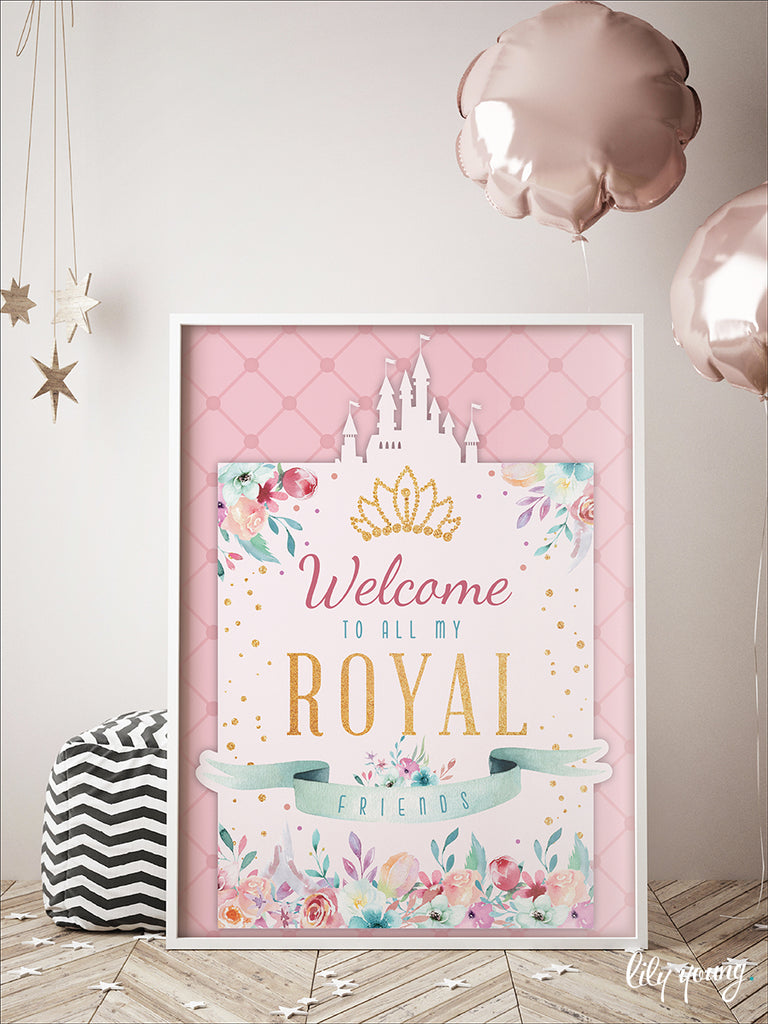 Princess Welcome Sign - Pack of 1